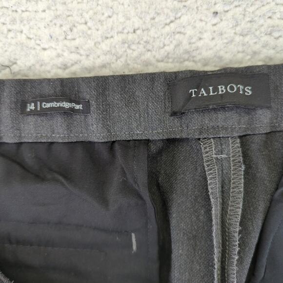 Talbots Cambridge Pant Pull-on Dress Pants Slim Tapered Trousers Gray Women's 14 - Picture 7 of 8